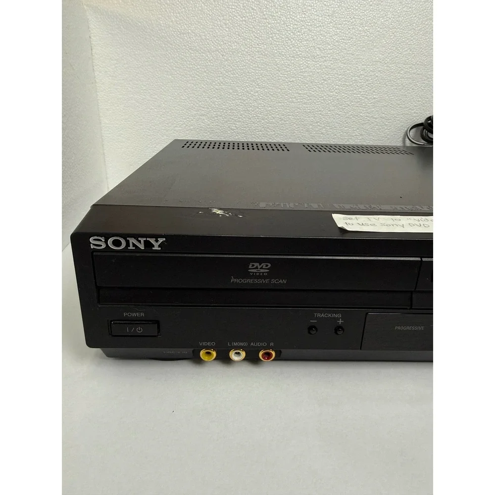 Sony‎ DVD VCR Combo Player Black Good SLV-D380P Progressive Scan Hi-Fi